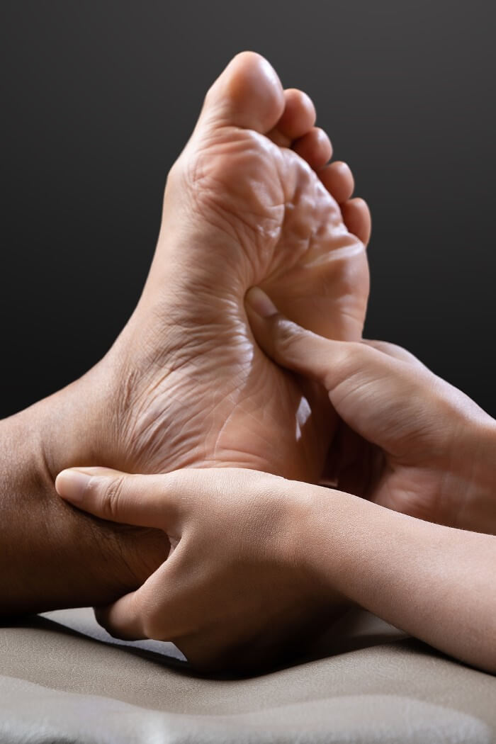 Talpreflexológia kezelés láb reflexpontok
